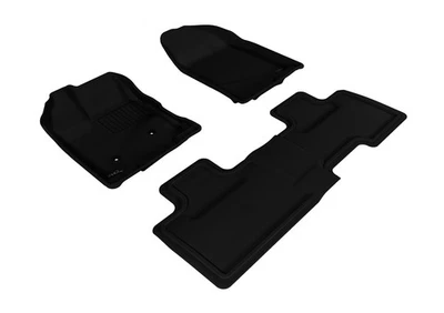 Floor Mats Custom Fit Liners Kagu All-Weather Black 1st And 2nd Row L1FR02001509 Foto 1 de 4