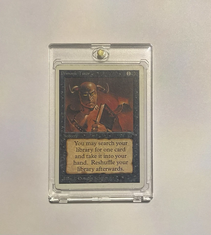 💰Demonic Tutor Unlimited Magic The Gathering Mtg Card💰 - Image 1 of 2