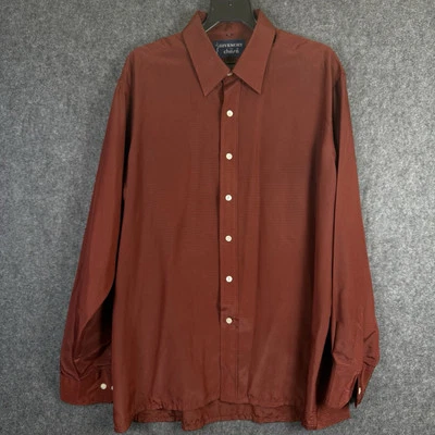 Vintage Givenchy for Chesa Men’s XL Long Sleeve Button Up Shirt Burnt Orange - Image 1 of 4