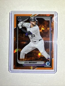 2024 Bowman Chrome Sapphire Edition Kris Bryant #90 Orange /25 BOOKEND! - Imagen 1 de 3