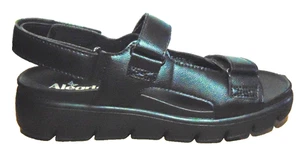 ALEGRIA BY PG LITE HLE-7438 DAMEN SCHWARZ SANDALEN PLATEAU BOGENSCHUH ~ 37, 7-7,5 - Bild 1 von 8