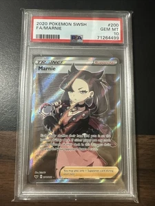 Marnie (Full Art) - 200/202 Sword & Shield Base Set PSA 10 GEM MINT - POKEMON - Bild 1 von 2