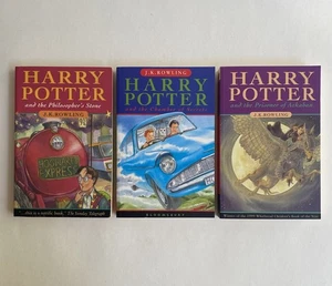 Harry Potter and the Philosopher’s Stone Lot 3 Bloomsbury Paperbacks UK - Picture 1 of 11