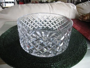 Vintage 7 Zoll Waterford Kristallschale ALANA rund Herzstück/Salatschüssel Irland - Bild 1 von 6