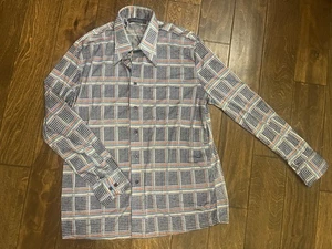Camicia discoteca uomo Oleg Cassini Birmania anni 70 nylon nuova senza etichette vintage taglia XL - Foto 1 di 4
