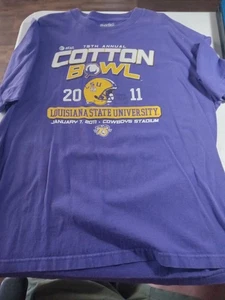 CAMISETA LSU TIGERS 2011 ALGODÓN BOWL 75º ANUAL VS TAM COWBOYS STADIUM XL - Imagen 1 de 3