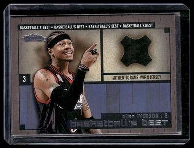2002-03 Fleer Showcase #3 Allen Iverson Basketball's Best Memorabilia Game Worn - Image 1 of 2