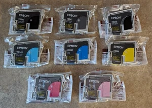 Set 8 Original EPSON T034 Drucker Tintenpatronen 8er Pack Stylus Photo 2200 OHNE BOX - Bild 1 von 1