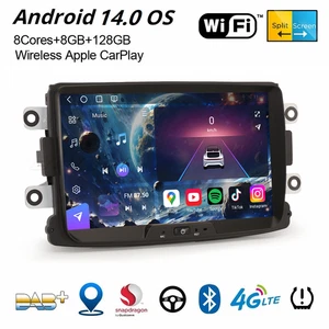 128GB Android 14 Carplay Autoradio Navi Dacia Duster Logan Sandero Dokker Lodgy - Bild 1 von 19