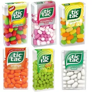 Pack Variedad Tic Tac - Fresa, Mezcla Frutal, Naranja, Cítricos y Manzana Agria 18g - Imagen 1 de 7