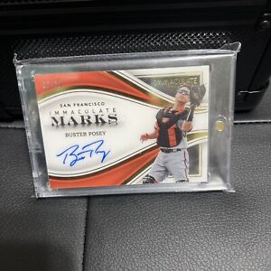 2023 Panini Immaculate Buster Posey /25 Gold Auto Marks SF Giants