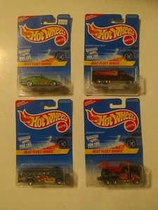 HOT WHEELS FROM 1996 HEAT FLEET SERIES COMPLETE # 1-4 - Picture 1 of 5