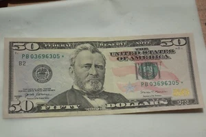 50 dollar bill star note 2017 A - Picture 1 of 4