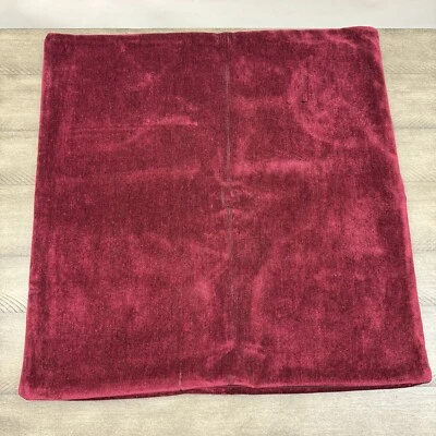Pottery Barn Lucia Chenille Pillow Cover Red 22”x22” Markings Read NWOT - Image 1 of 4