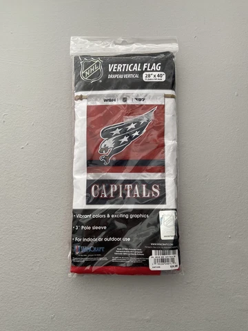 Washington Capitals NHL Vertical Flag | 28"×40" | NWT | For Indoor or Outdoor Cover