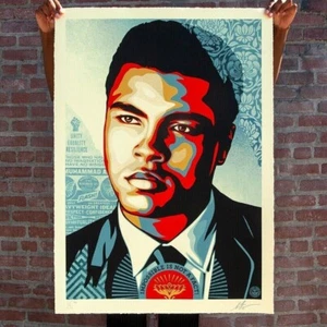 OBEY Giant Muhammad Ali Heavyweight Ideals Large Format Signed LE 91/100 - Picture 1 of 2
