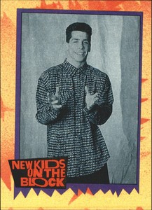 1989 New Kids on the Block Series One #50a Did You Know (two tone top)