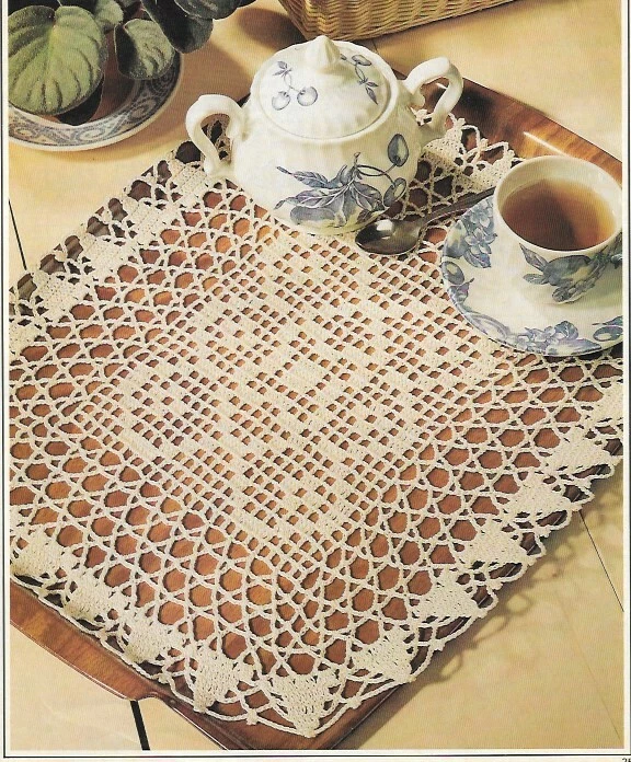 Choice China Doily Crochet Pattern (9-1/4" x 10-3/4") - Image 1 of 1