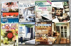 Vtg Mix Lot Home Decor/Remodel Magazines:House&Garde n,Bed/Bath/Kitchen MakeOvers