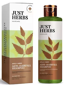 Just Herbs 8 in 1 Root Nourishing Amla Neem Hair Fall Control Shampoo 200 Ml - Picture 1 of 6