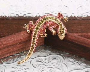 Lizard Brooch Pin Fashion Jewelry NEW Free Shipping 2.3 Inch - Picture 1 of 2