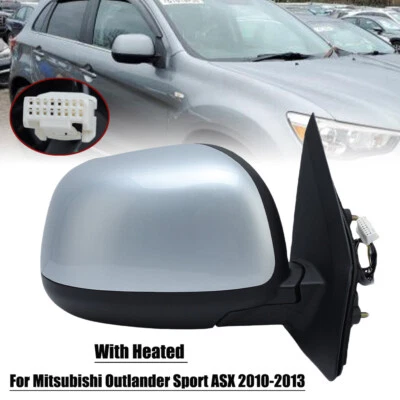 Espejo retrovisor lateral derecho con calefacción 5 pines para Mitsubishi Outlander Sport ASX 2010 11-2013 Foto 1 de 4