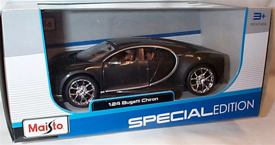 Bugatti Chiron Dark gey Metallic Diecast 1-24 scale New in box - Image 1 of 1