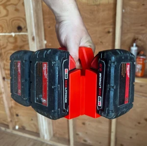 Milwaukee M18 Battery Caddy | Carrying Case | Battery Holder | Holds 6 Batteries - Picture 1 of 7