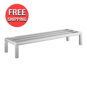 48" x 14" x8" Restaurant Aluminum Dunnage Rack Commercial Floor Food Shelf Stand - Picture 1 of 6