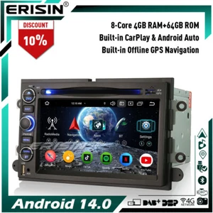 64GB Android 14 GPS Autoradio DAB+CD CarPlay Ford F150 F250 F350 Explorer Fusion - Foto 1 di 24