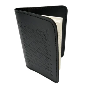 Police Leather Book Style Memo Book Cover 3x5 Pocket Notebook Basketweave Case - Picture 1 of 6