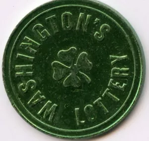 Token de lotería: verde aluminio Washington - Imagen 1 de 2