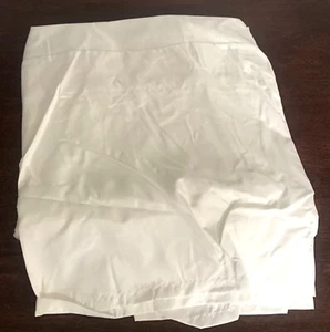 Schwelle weißer Polyester-Bettrock, passt Queensize-Bett Größe 60"" x 80"" x 15"" Tropfen - Bild 1 von 1