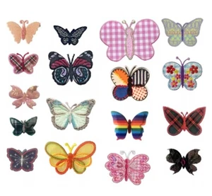 Habico Butterfly Wildlife Animal Insect Iron-On Motif Patch Child / Adult - Picture 1 of 21