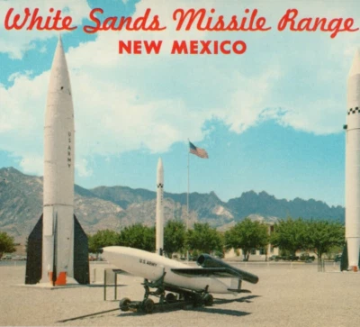 White Sands Missile Range, Rockets, US Hwy 70, New Mexico 1950s Vintage Postcard - Image 1 of 4