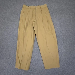 COS Pants Womens 29 Brown Slim Pleated Chino Trouser capri casual Size 29x24 - Picture 1 of 8