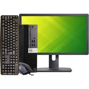 Dell Desktop Computer i7 16GB RAM 500GB HDD 22in LCD Windows 10 Wi-Fi DVD/RW - Picture 1 of 6