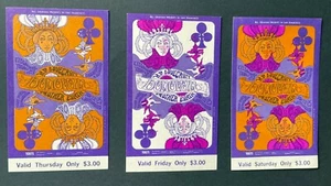 1967 DONOVAN H P LOVECRAFT BILL GRAHAM FILLMORE POSTER TICKET SET BG 94 NEUWERTIG! - Bild 1 von 1