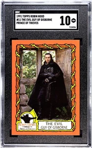 1991 Topps Robin Hood #11 Michael Wincott SGC 10 GEM MINT "Top Dollar" The Crow - Foto 1 di 2