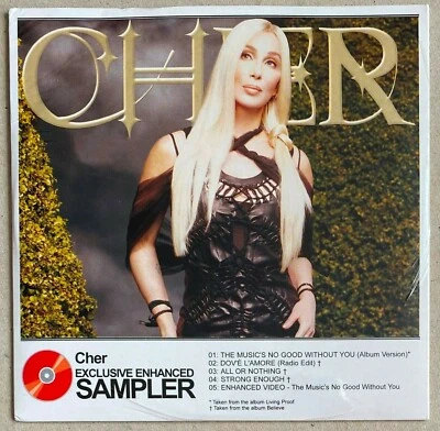 CHER * UK 5 TRK EXCLUSIVE ENHANCED SAMPLER CD * HTF! * BELIEVE * LIVING PROOF - Image 1 of 2