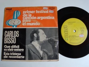 CARLOS BISSO: Wie schwer es ist, ganz zu leben 7" EP RCA VICTOR 31Z-1788 VIK COMAR - Bild 1 von 2