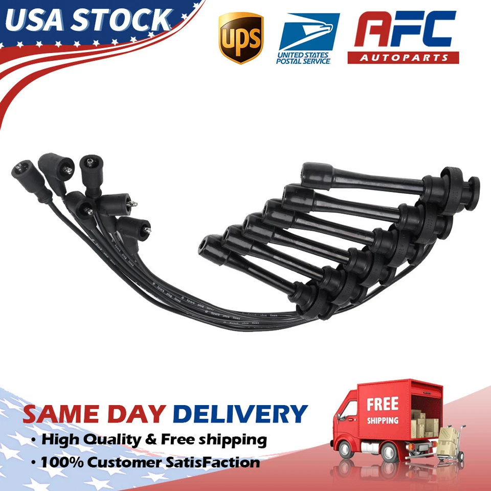 High Spark Plug wire set for 2001-204 Mitsubishi Montero Sport 01-02 Montero - Image 1 of 4