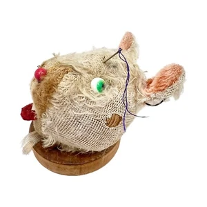 1930s-50s VTG Curiosity Oddity Mouse Head Pin Cushion Faux Taxidermy Mangy Japan - Picture 1 of 5