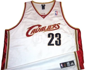 VTG AUTHENTIC 2004 LeBRON JAMES CLEVELAND CAVS CAVALIERS ADIDAS JERSEY 56 SEWN! - Picture 1 of 6