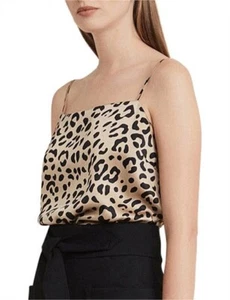 Witchery Animal Ocelot Print Cami Singlet Tank 16 - Picture 1 of 10