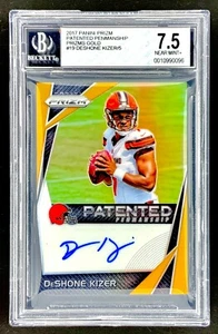 2017 Panini Prizm Gold #1/5 DeShone Kizer RC BGS 7.5 Auto 10 Cleveland Browns - Picture 1 of 3