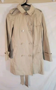 Talbots Petite Women’s Size 4P Beige Mid Length Trench Coat EUC  - Picture 1 of 3