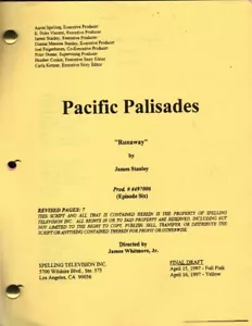 JOAN COLLINS - LUCKY VANOUS - PACIFIC PALISADES - 'Runaway' Script & Photographs - Imagen 1 de 3
