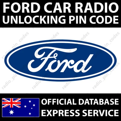 FORD RADIO UNLOCKING PIN CODE FIESTA FOCUS KUGA MONDEO TRANSIT V & M SERIES - Image 1 of 4