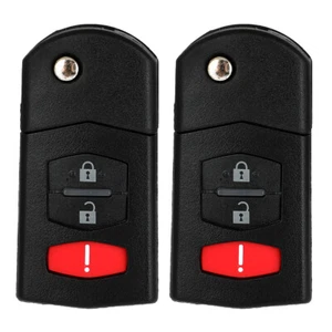 2 For Mazda CX-7 2007 2008 2009 2010 11 Key Fob Shell Replacement 3 Buttons - Picture 1 of 2